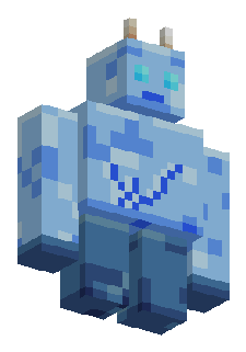 Frost Golem, a custom mob made with Modable